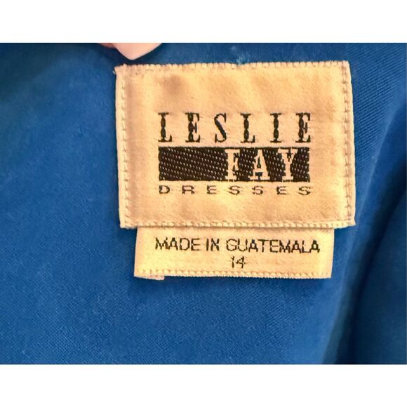 Leslie Fay Women’s Vintage Suit 2-Pieces Sz. 14 Blue Career - Picture 6 of 9